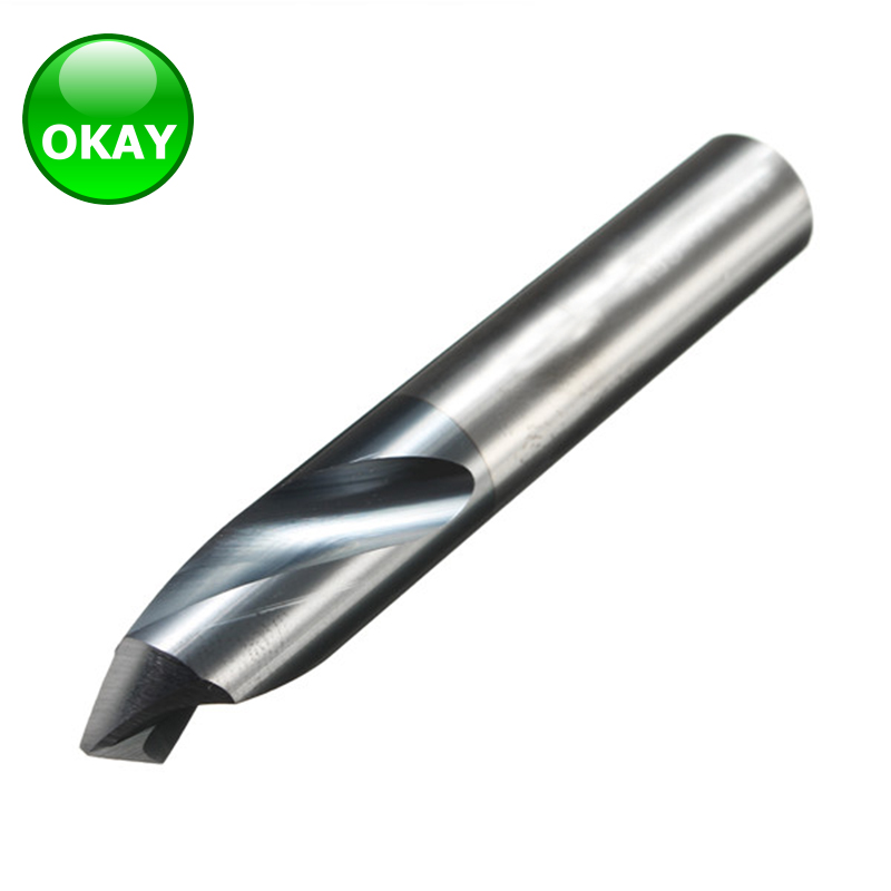 2 FLUTES 90 DEGREE 10MM CARBIDE CHAMFER MILL 62MM LENGTH