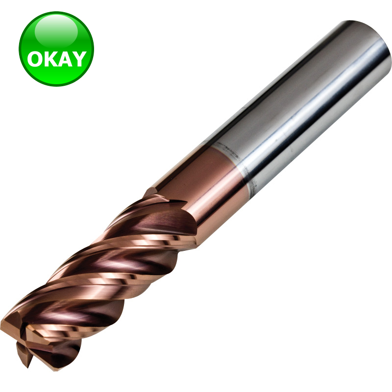 55HRC 4 FLUTES CORNER RADIUS END MILL